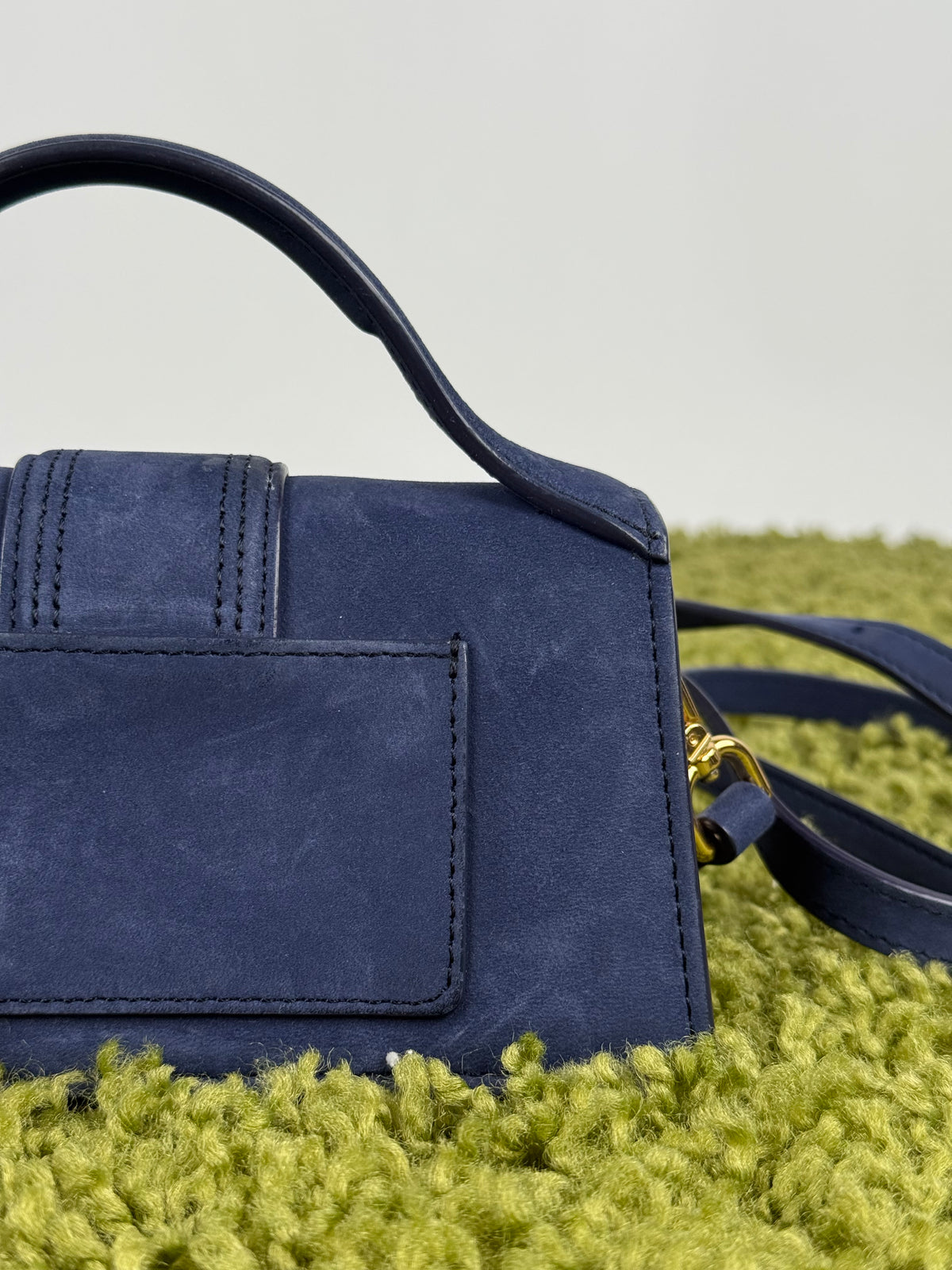 Borsa Mini Jacquemus La Grande Bambino In camoscio Blu