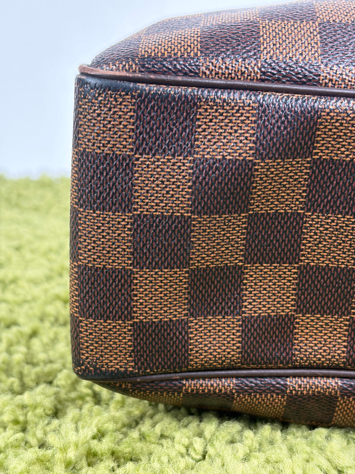 Beauty Case Louis Vuitton in tela Damier Marrone