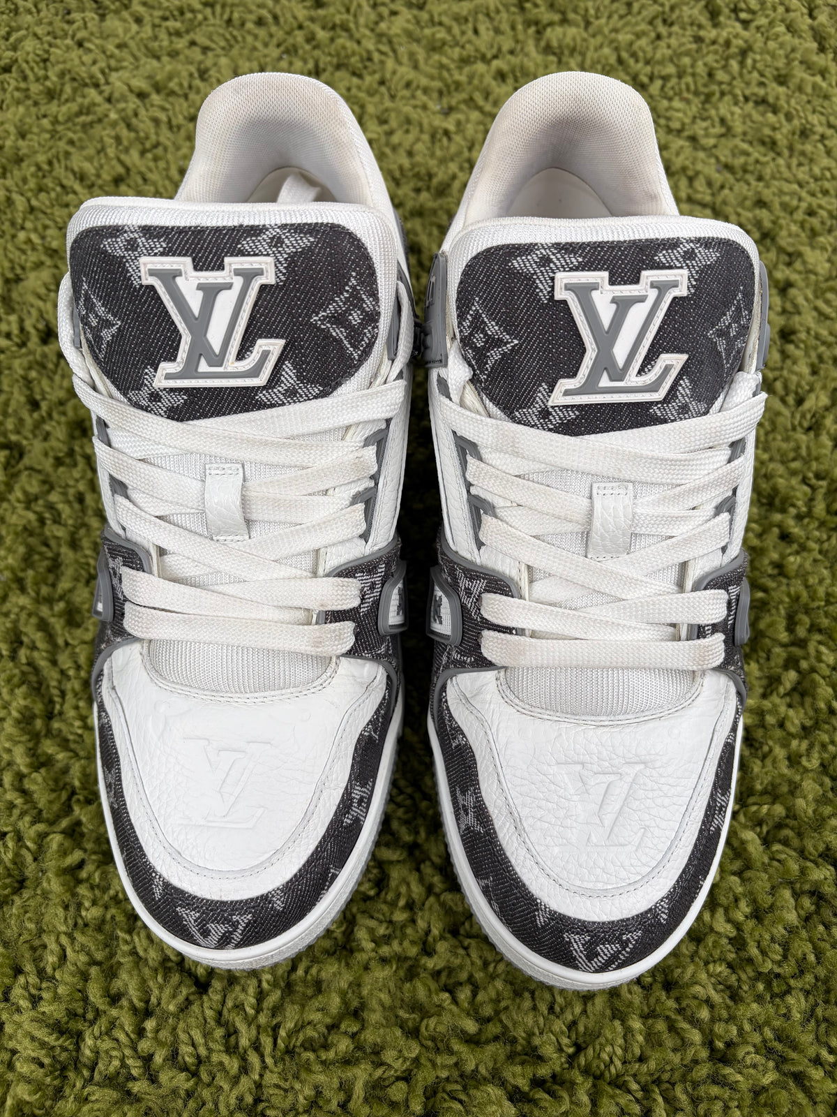 Louis Vuitton Trainer Denim Grigia 6 - Second Hand Di Fiore