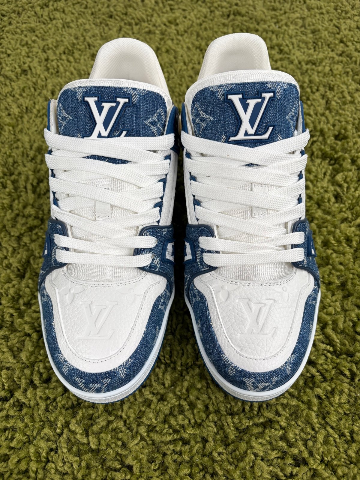 Louis Vuitton Trainer in Denim 6.5 - Second Hand Di Fiore