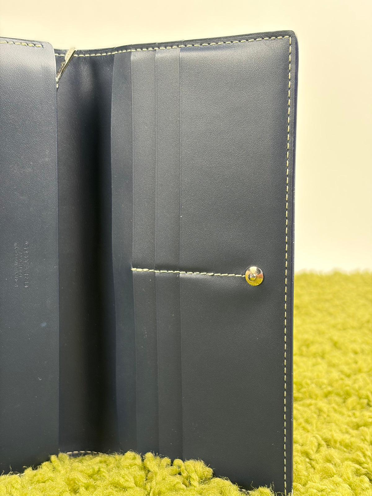 Portafoglio Goyard Richelieu in tela Goyardine Nero