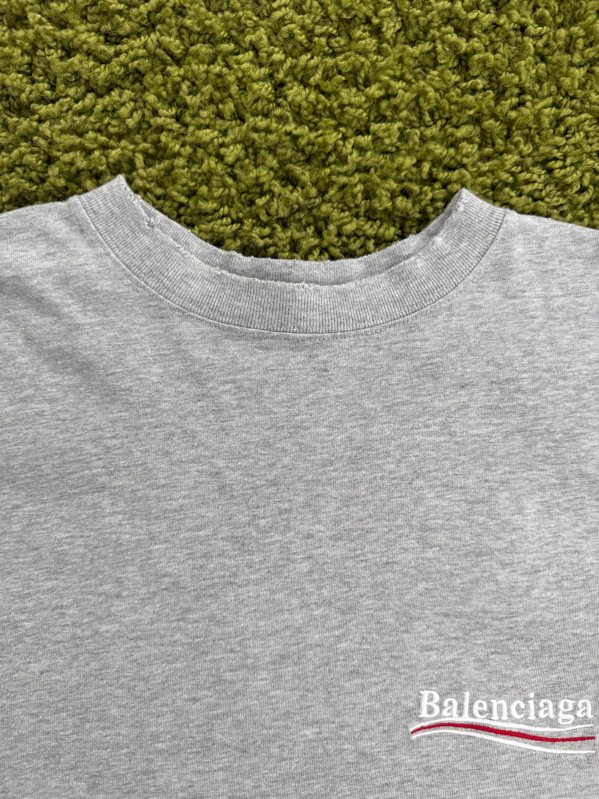 Longsleeve Political Campaign Balenciaga Grigia XS