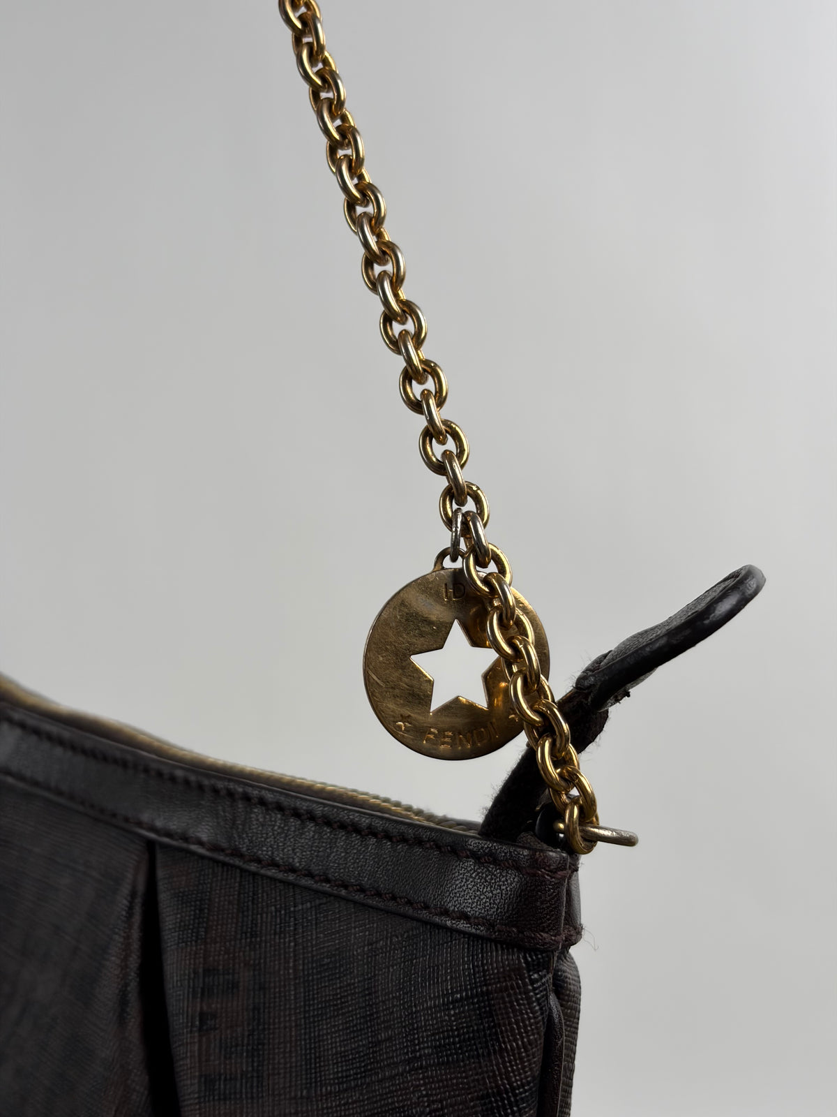 Borsa Fendi Baguette in tela Marrone