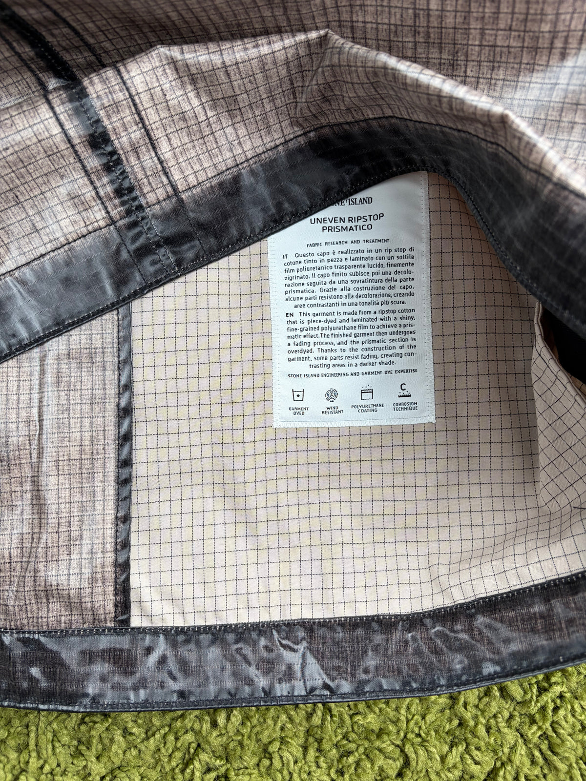 Parka Stone Island Uneven Ripstop Prismatico Beige
