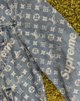 Completo Louis Vuitton X Supreme Size 50/34 blu e bianco