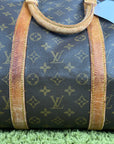Borsone Keepall Louis Vuitton 55 vintage Marrone