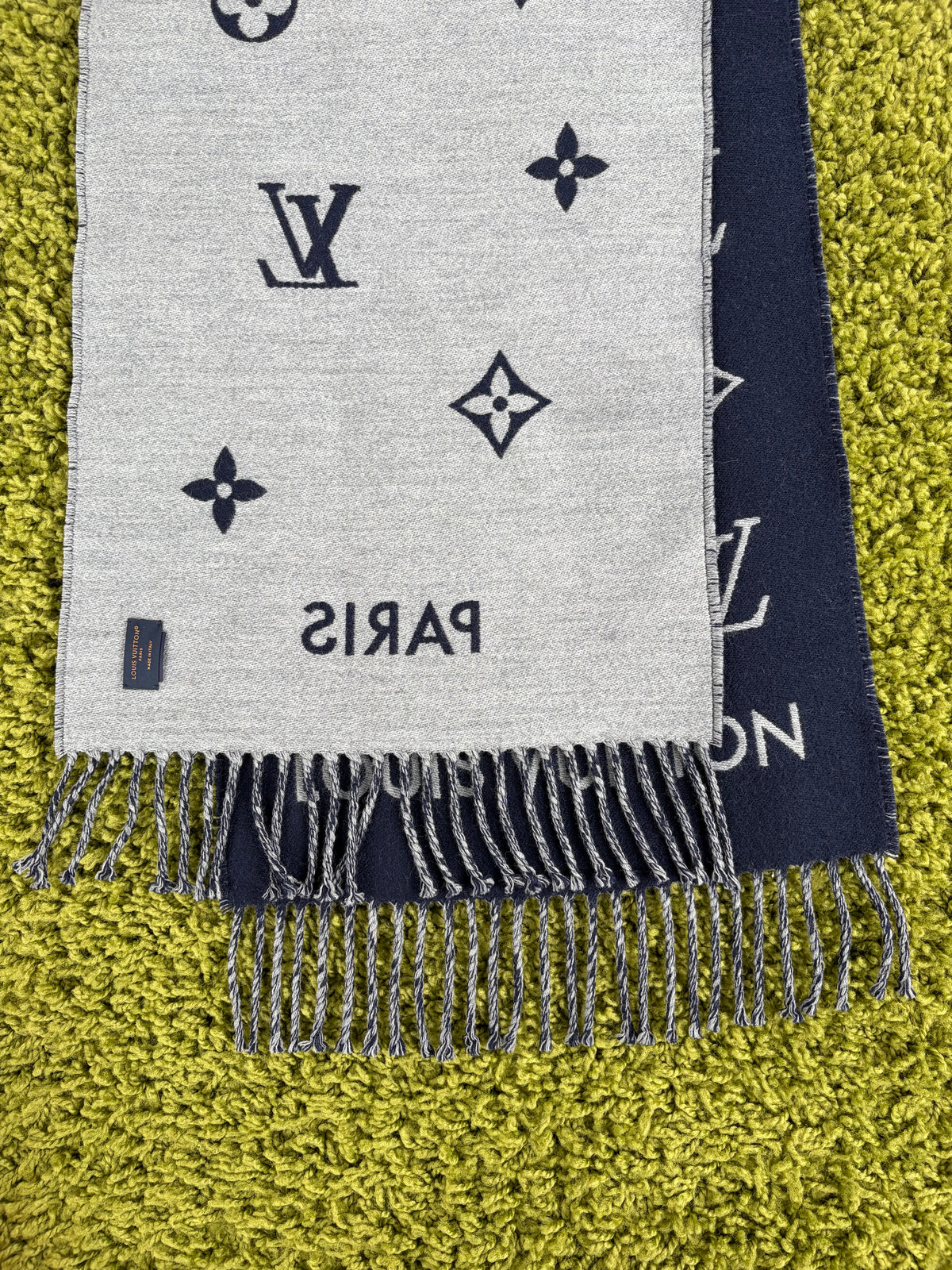 Sciarpa Louis Vuitton Monogram  Blu Grigia