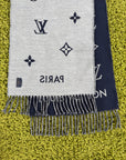 Sciarpa Louis Vuitton Monogram  Blu Grigia