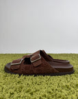 Ciabatta Gucci in Camoscio Marrone 8
