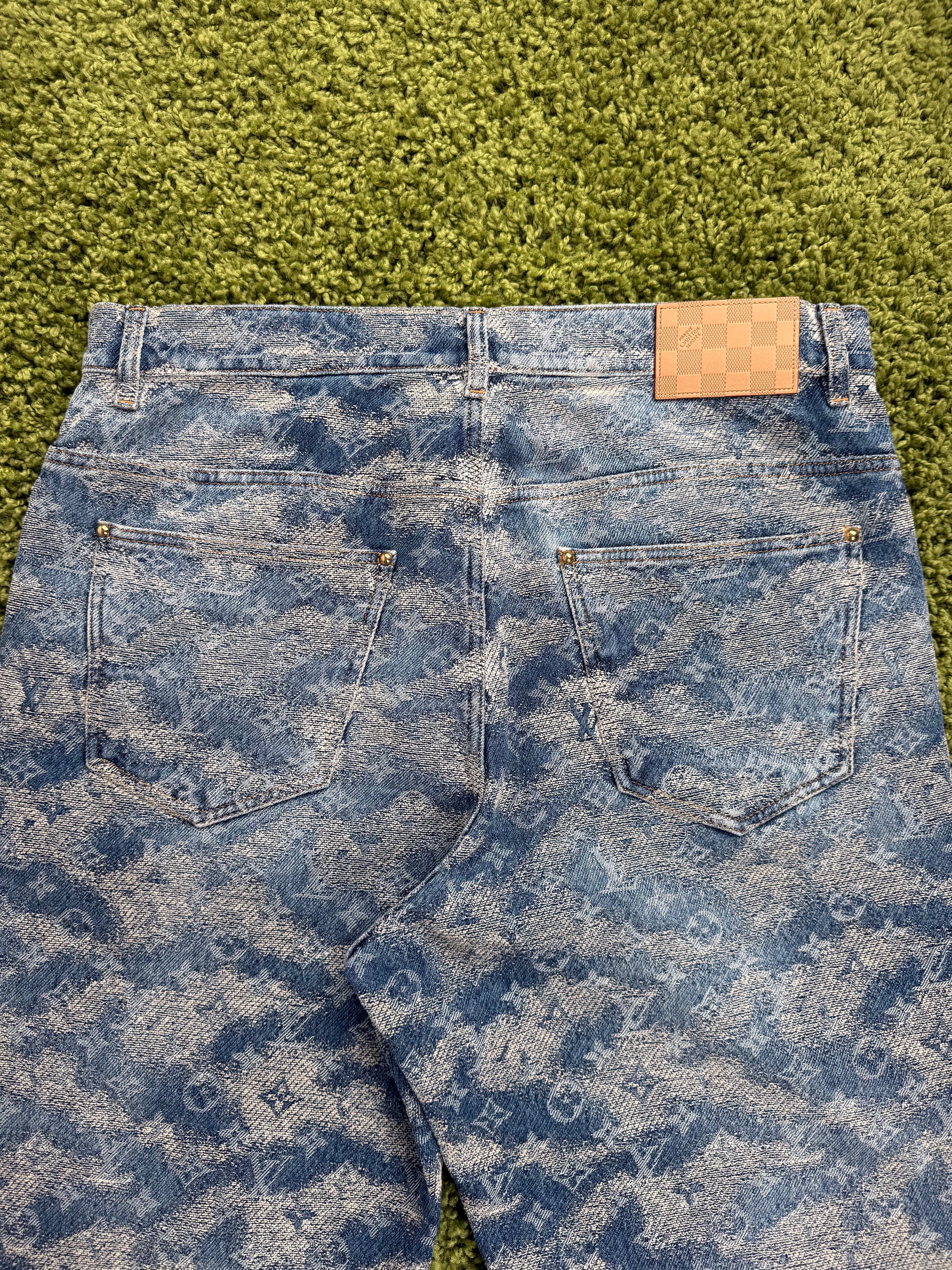 Jeans Louis Vuitton monogram Blu M