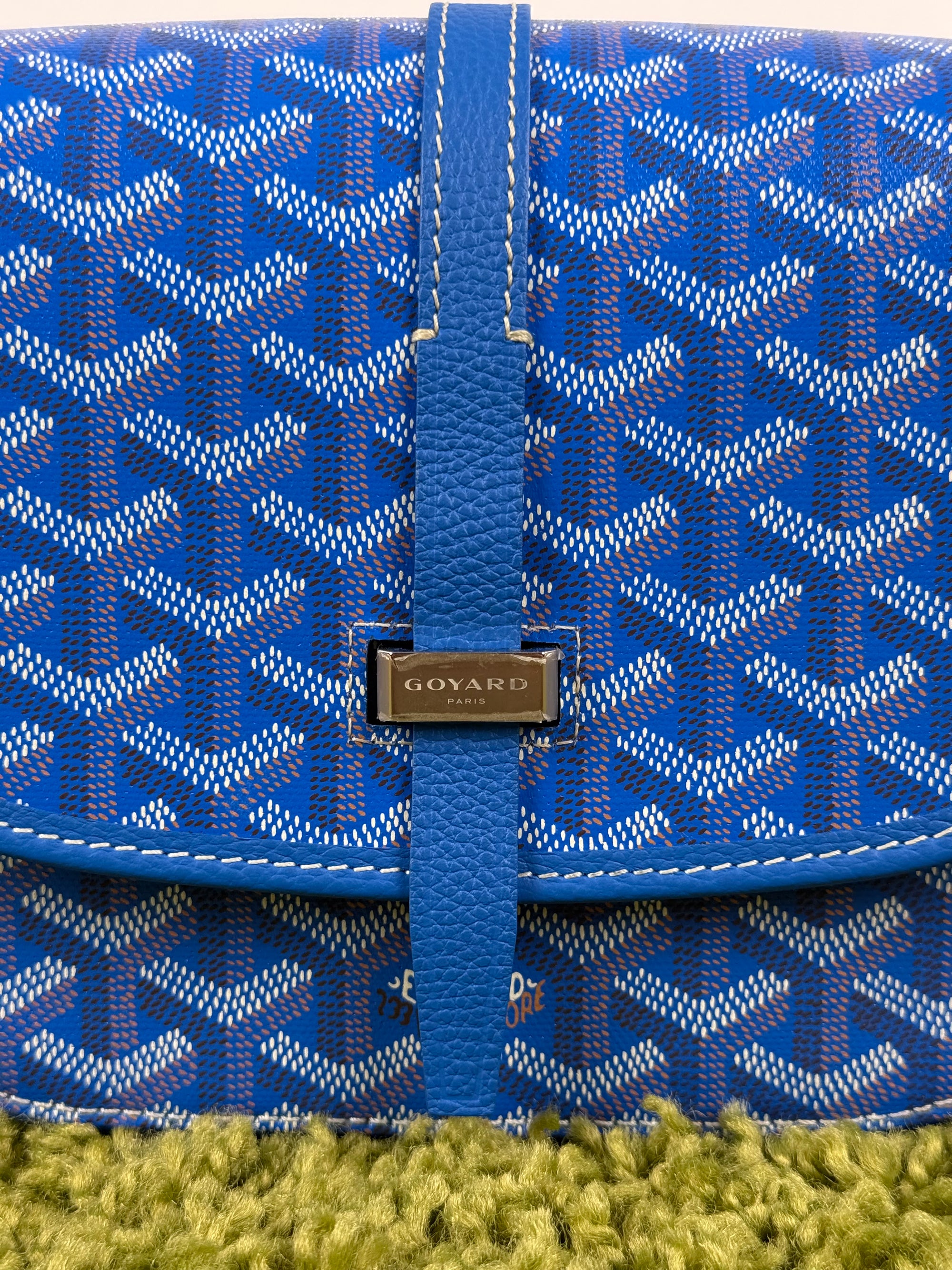 Borsa a tracolla belvedere goyard blu