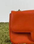Borsa Ferragamo Gancini Chain Arancione