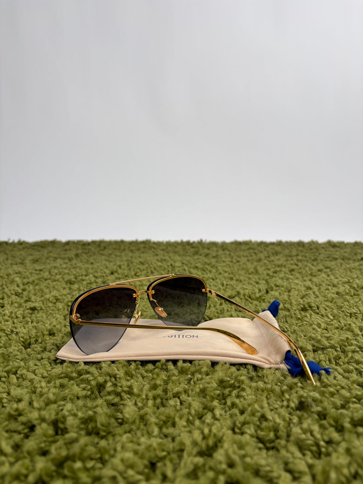 Occhiali da sole Pilot Light Louis Vuitton Oro con lenti sfumate