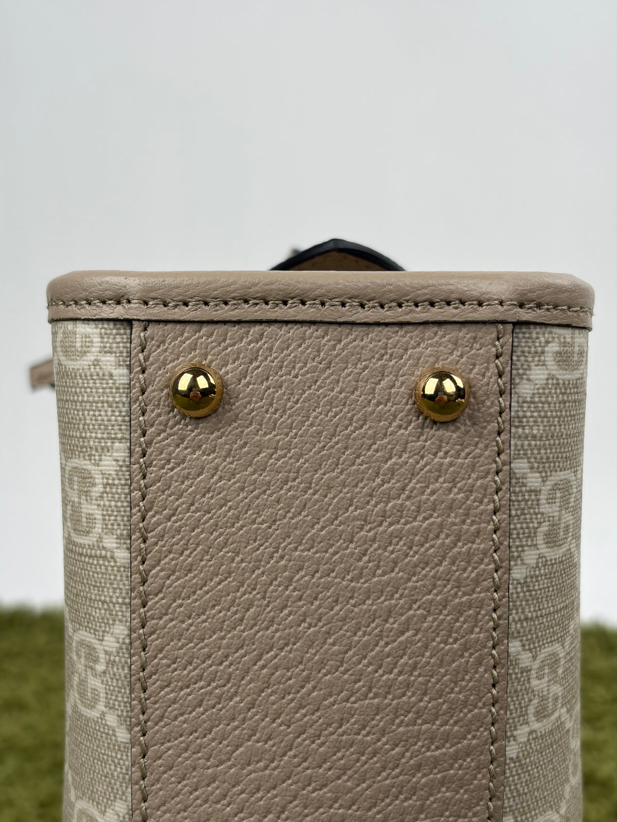 Borsa Gucci Ophidia Cut Out Handle Tote Beige
