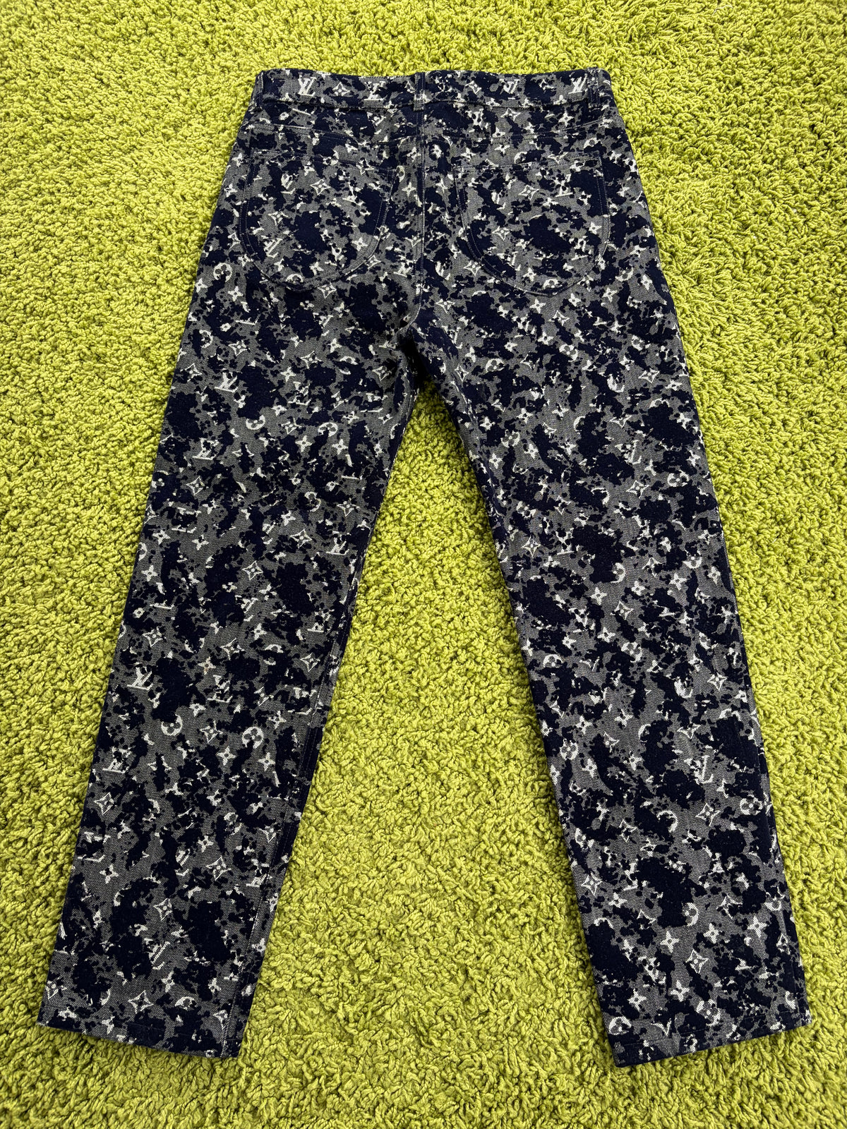 Jeans Louis Vuitton Monogram Flock Seasonal Multicolor 32