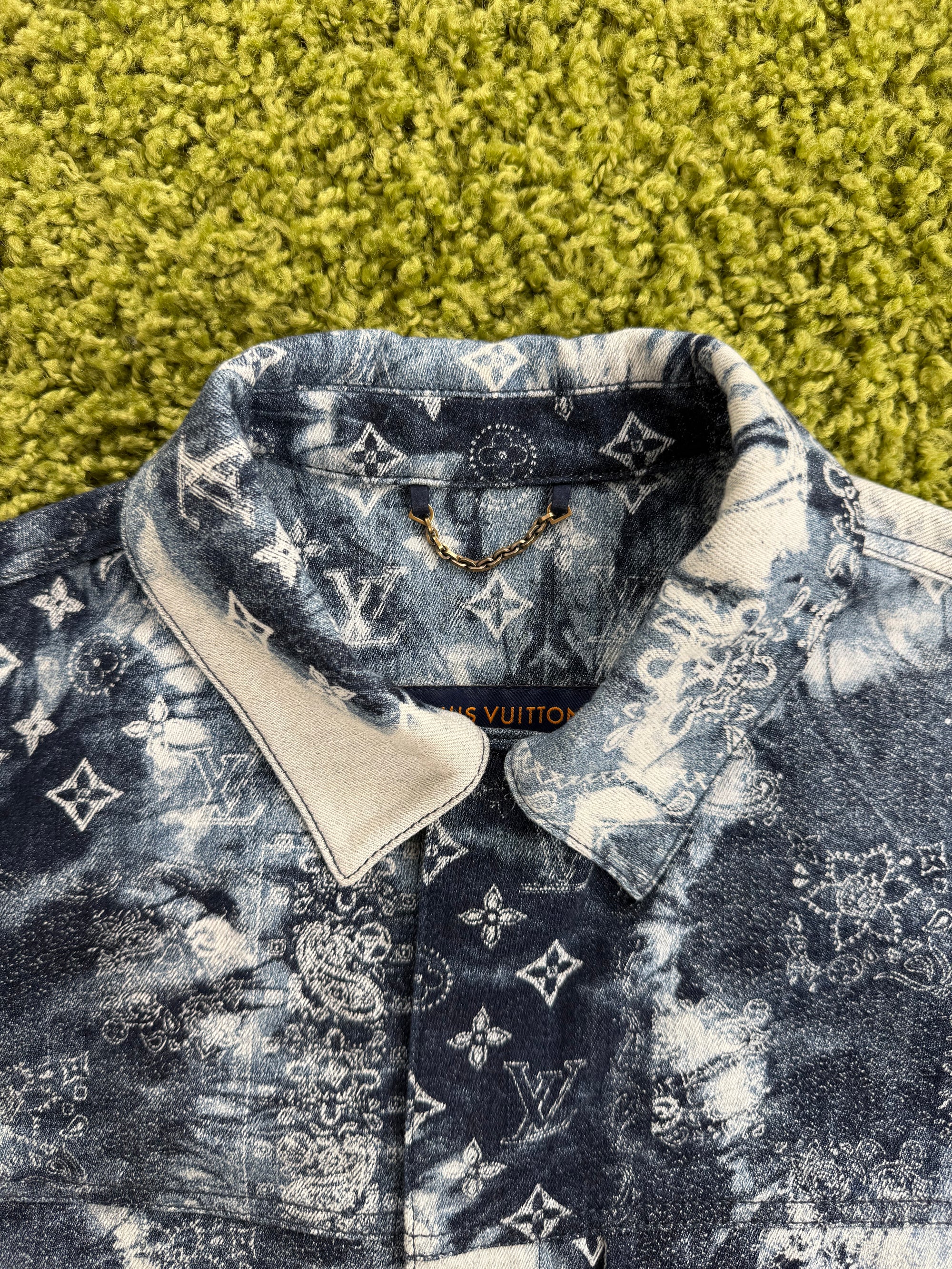 Completo Louis Vuitton in denim Multicolor Camicia S Pantaloncino 30