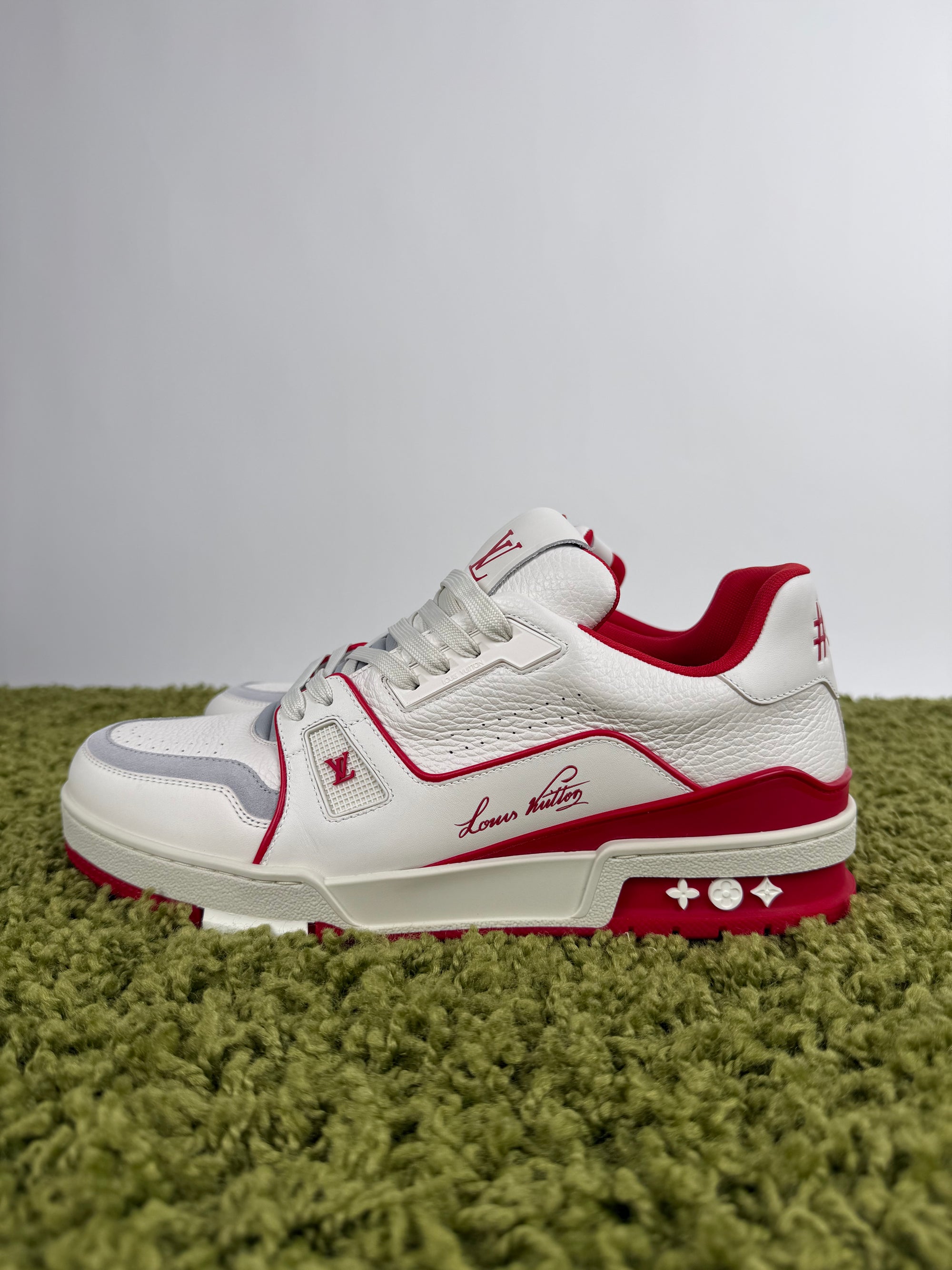Louis Vuitton Trainer Bianca Rossa 8.5