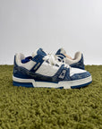Louis Vuitton Trainer In Denim Blu 8