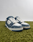 Louis Vuitton Trainer In Denim Blu 7.5