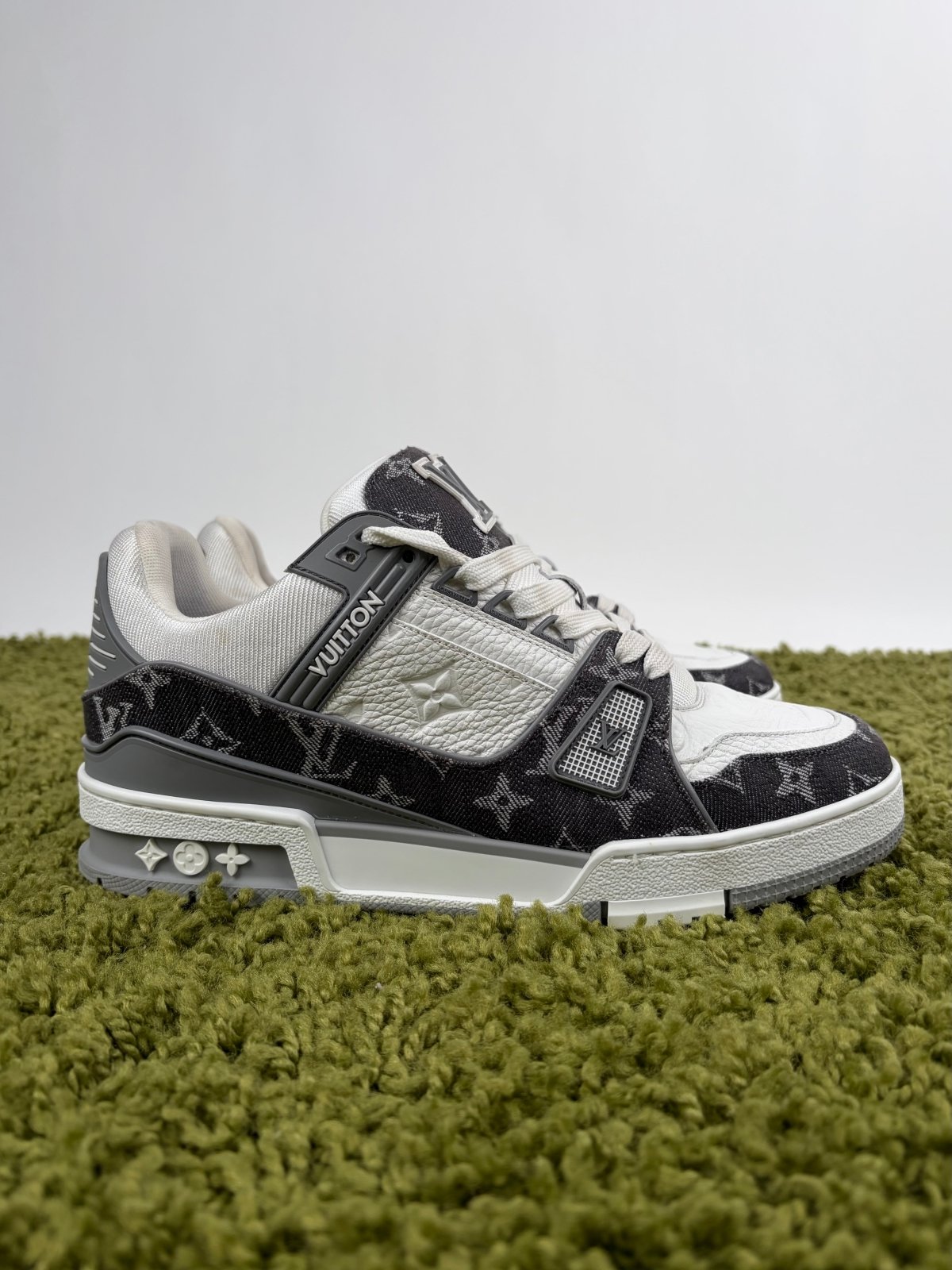 Louis Vuitton Trainer Denim Grigia 6 - Second Hand Di Fiore