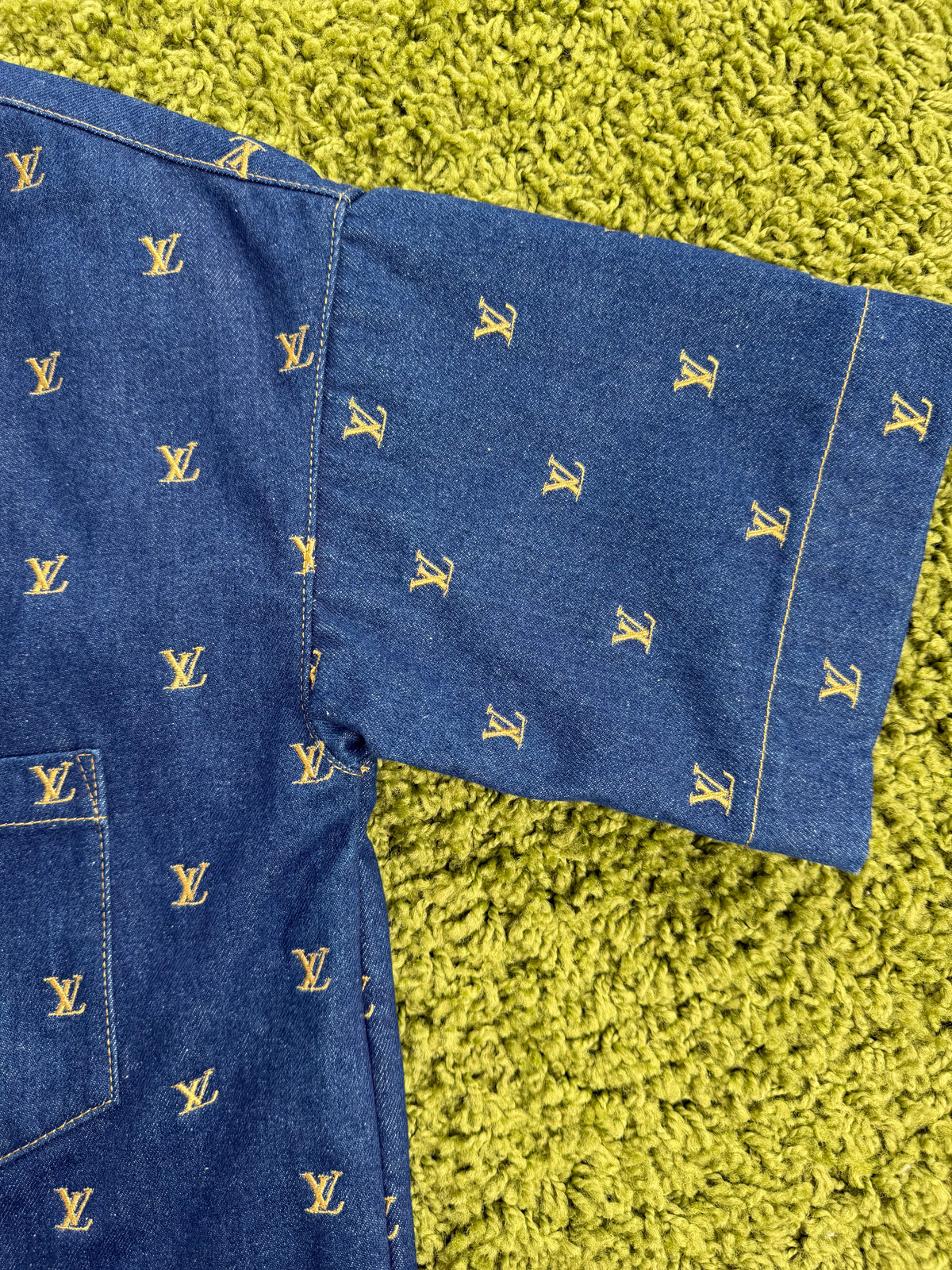 Completo Louis Vuitton In Denim Camicia S Pantaloncino 30