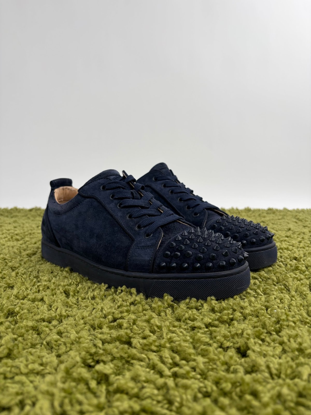 Christian Louboutin Spikes Low Blu 45 - Second Hand Di Fiore
