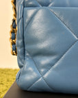 Borsa Chanel 19 Trapuntata in Pelle Azzurra