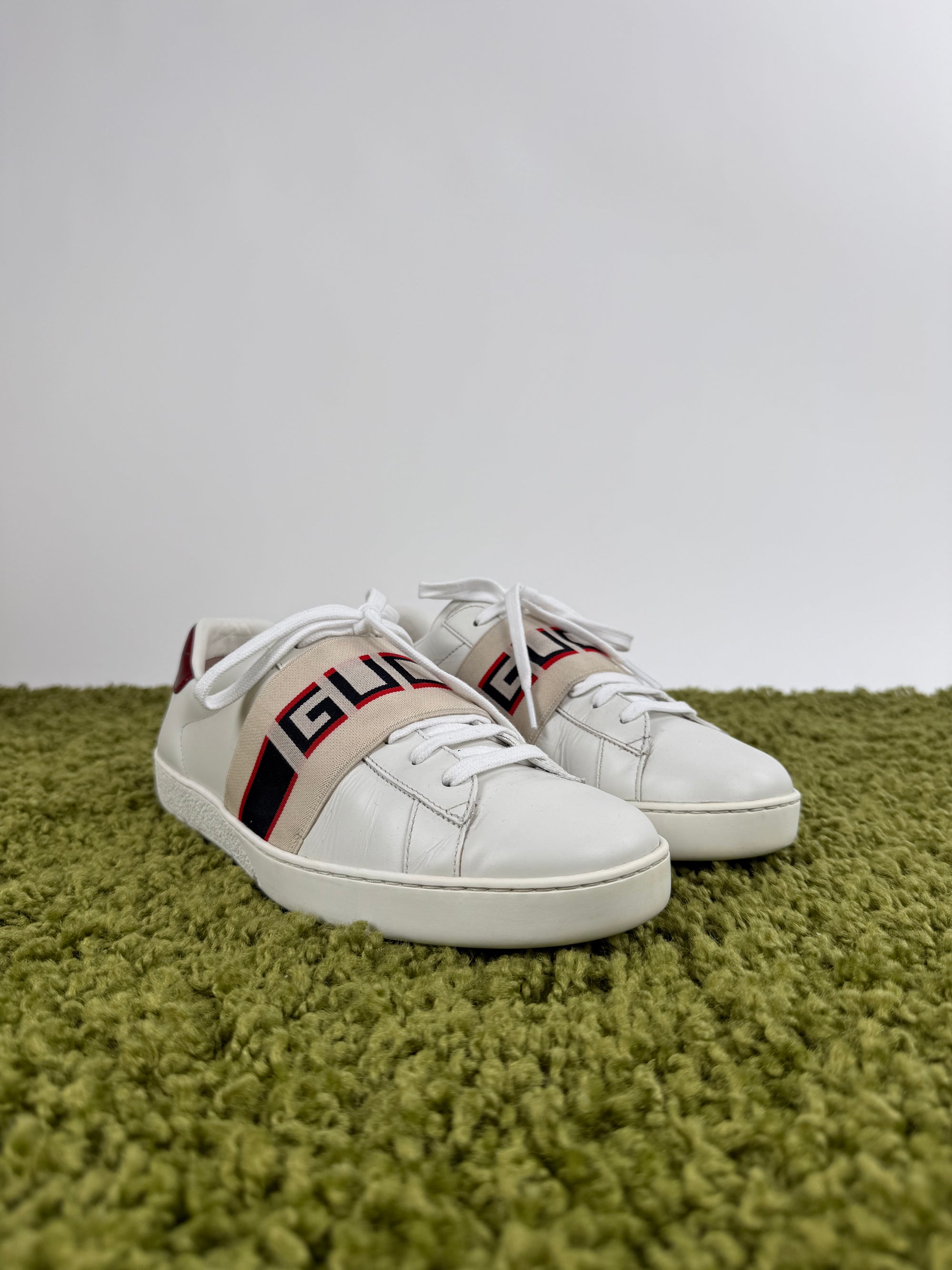 Gucci Ace con strappo Bianche 7