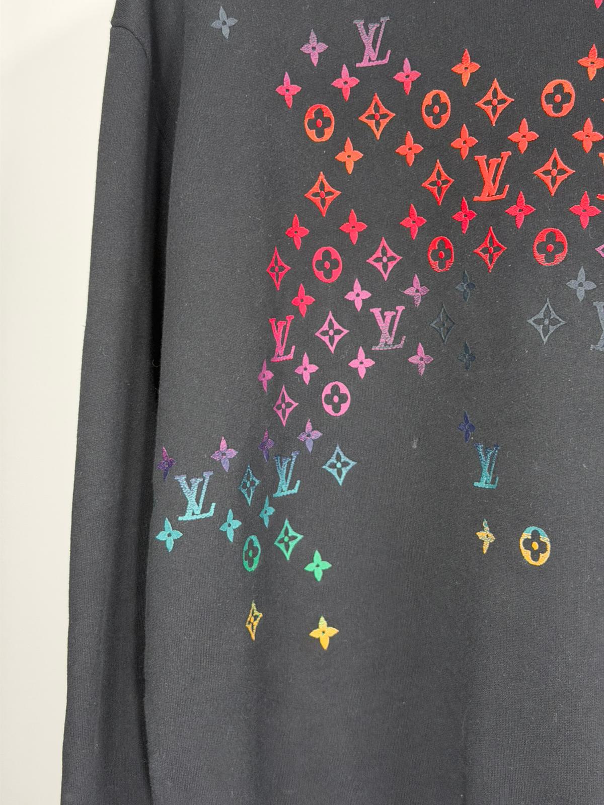 Maglioncino Luois Vuitton Size XL nero e multicolore
