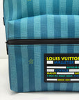 Zaino Louis Vuitton discovery damier stripes city azzurro