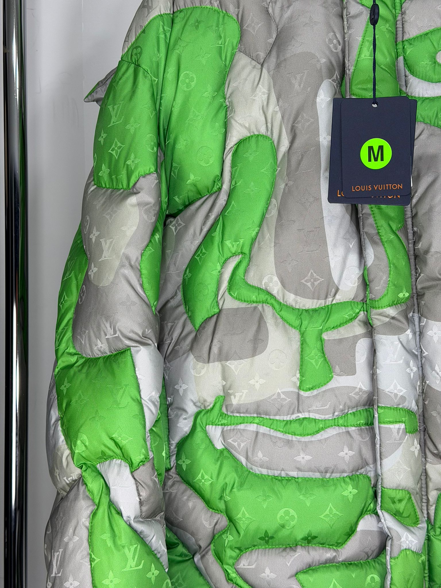 Giubbino Louis Vuitton Size 54 verde e grigio