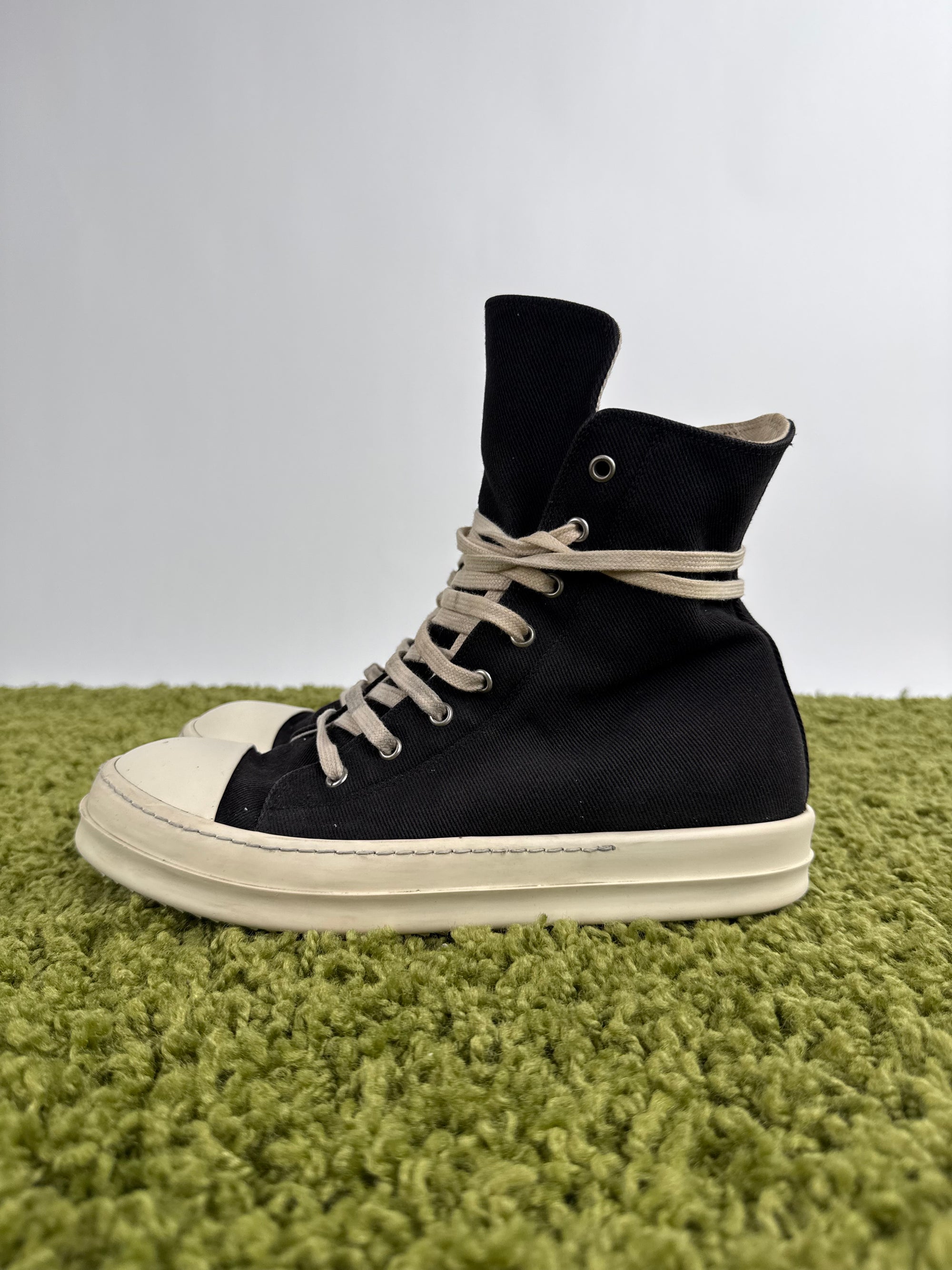 Rick Owens Ramones Distressed Nero 41