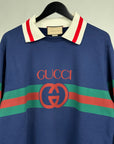 Felpa Gucci Size XXL blu verde e rossa