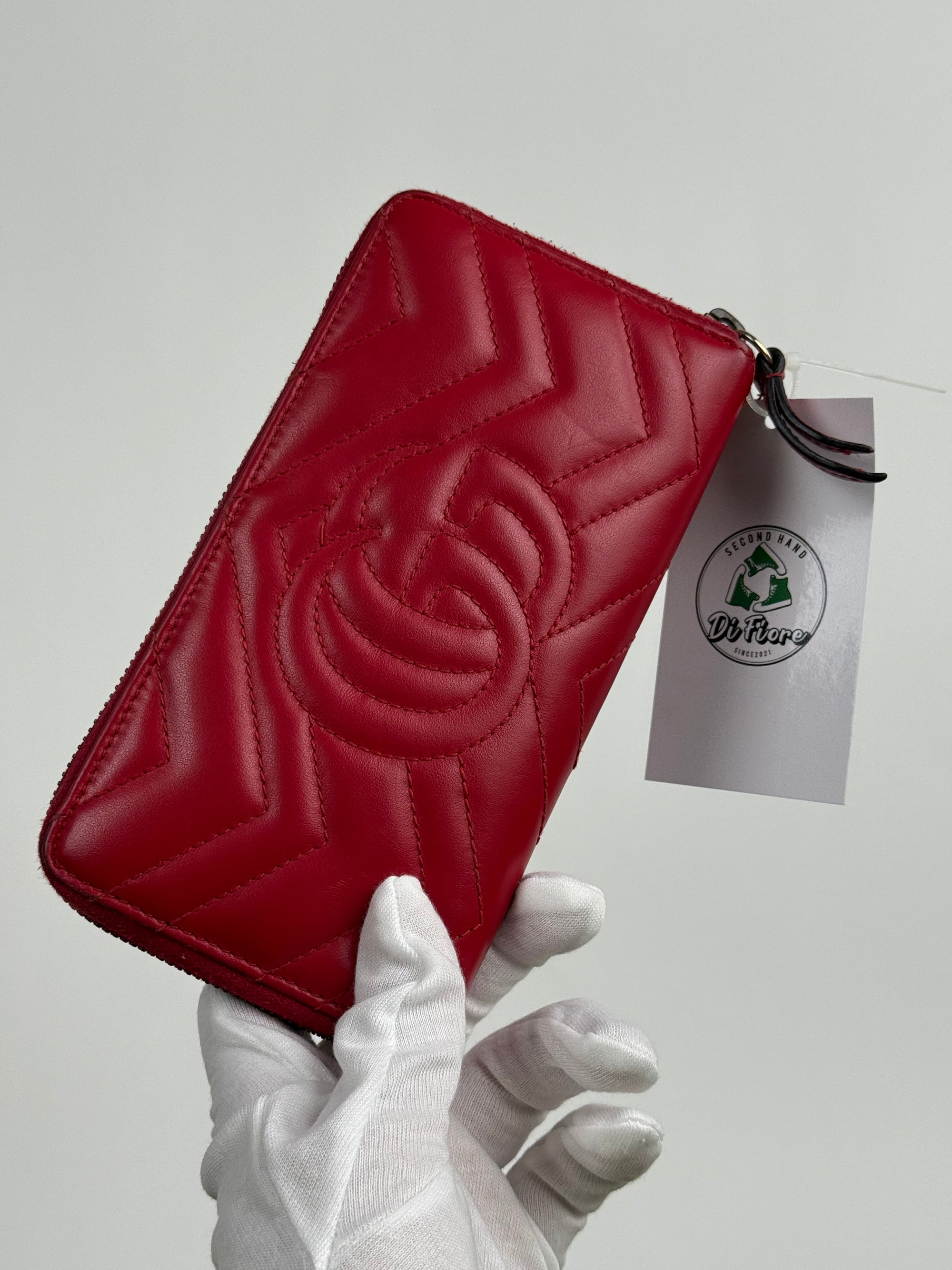 Portafoglio Gucci Marmont Rosso