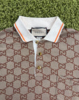 Polo Gucci in jacquard Beige XXL