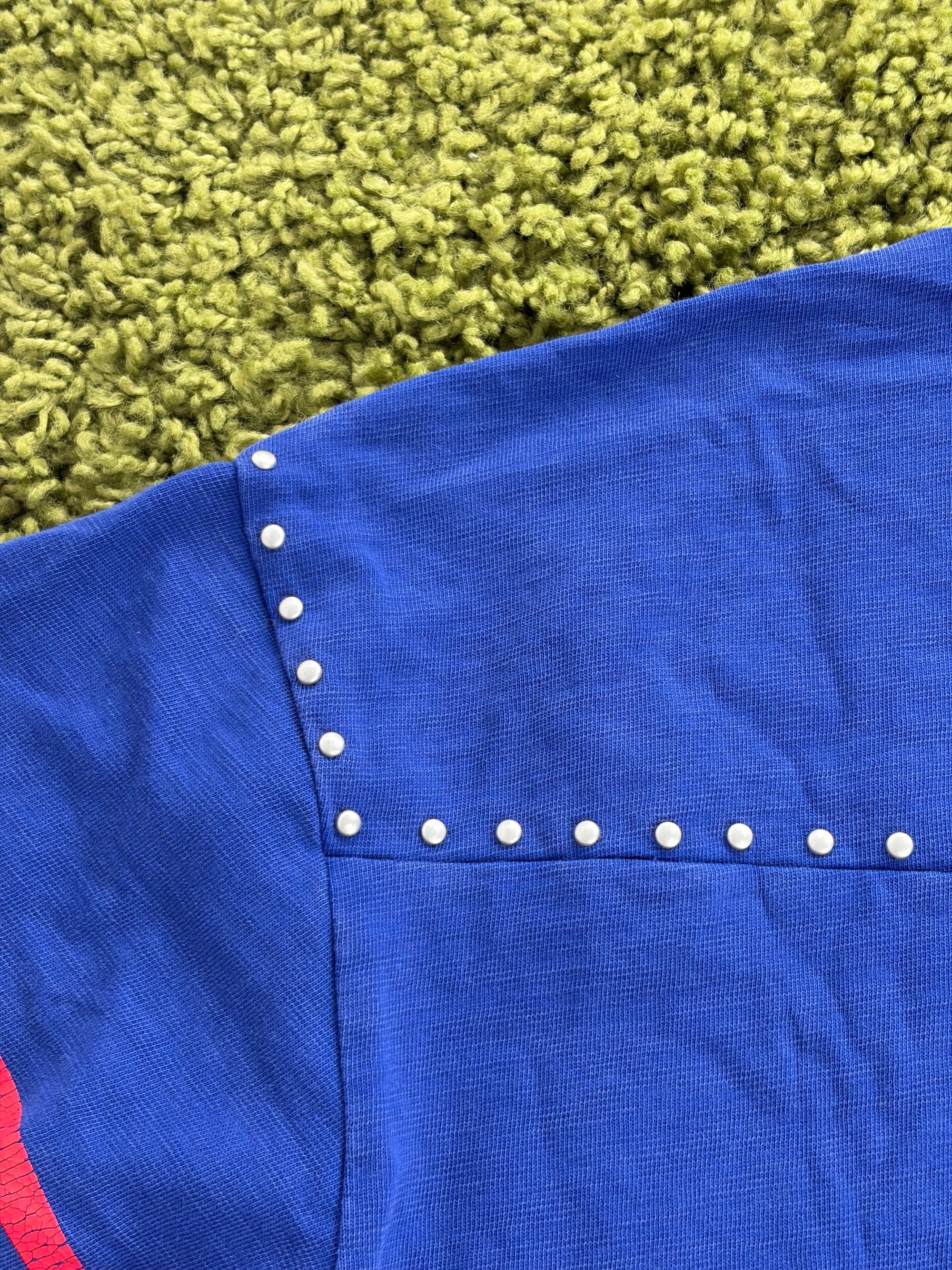 T shirt Supreme Size L blu rossa e bianca