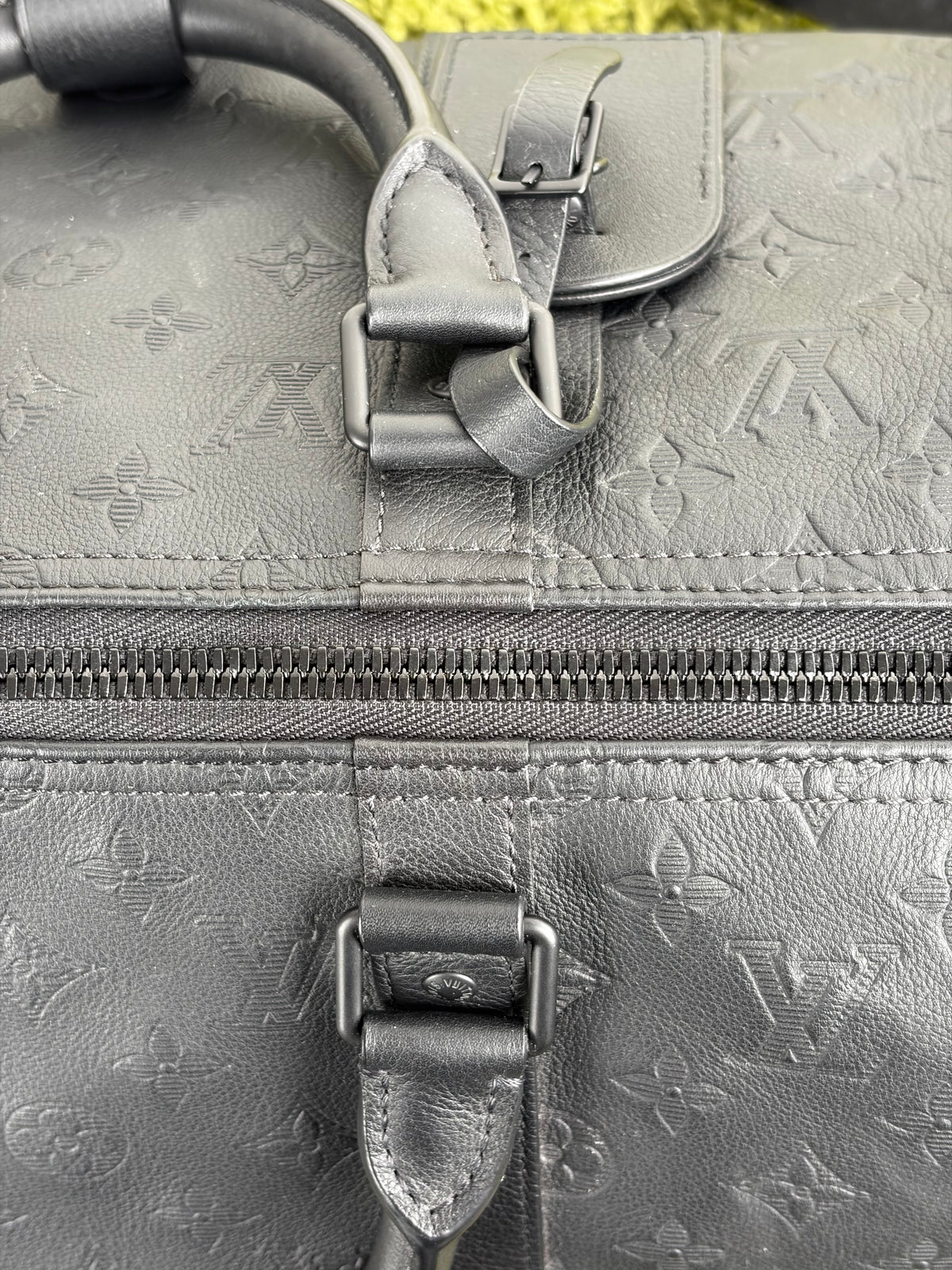 Borsone keepall Louis Vuitton Bandoulière 50 Nera