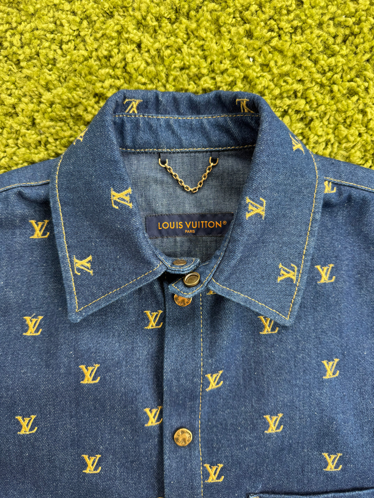 Completo Louis Vuitton In Denim Camicia S Pantaloncino 30