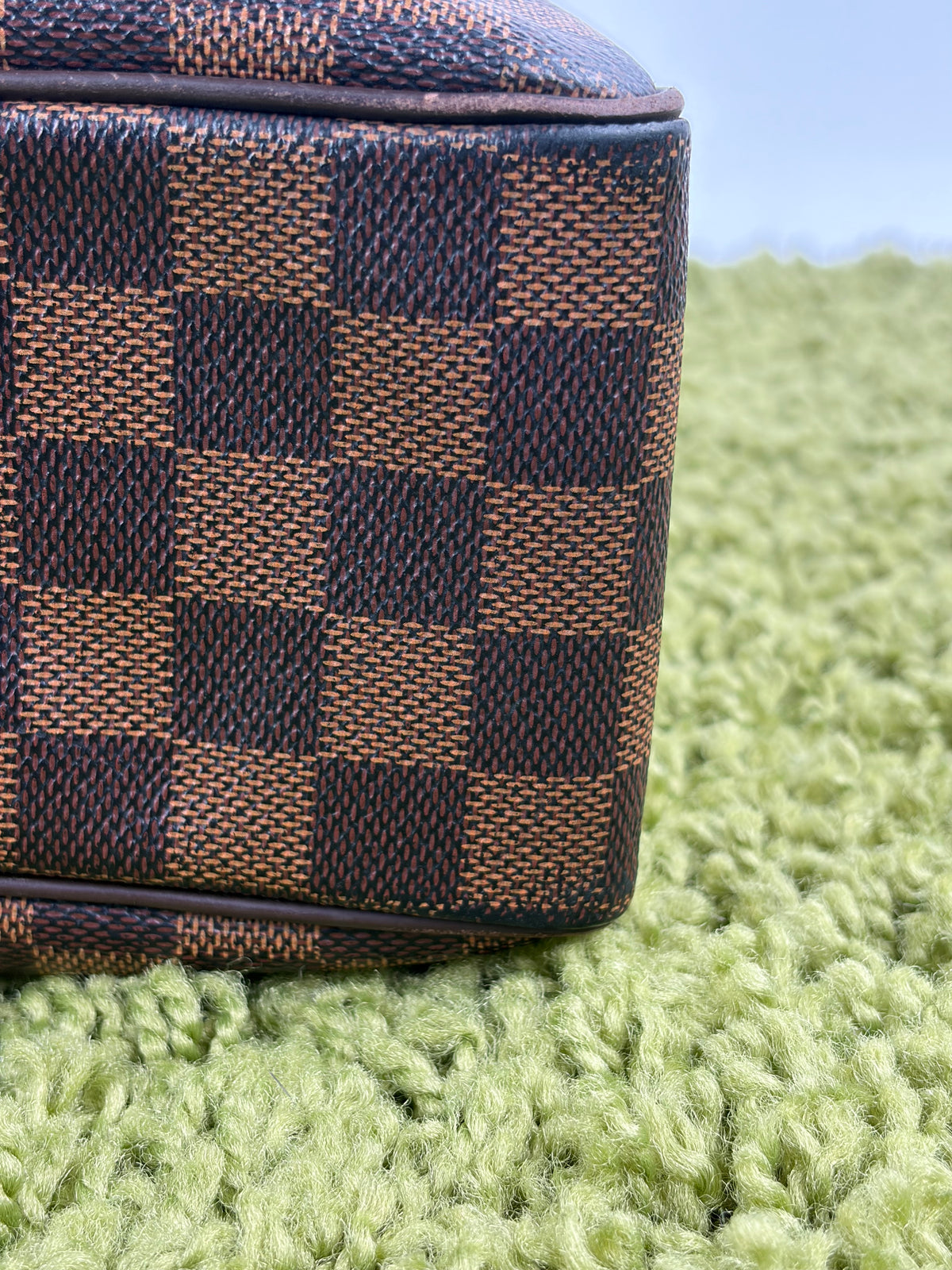 Beauty Case Louis Vuitton in tela Damier Marrone