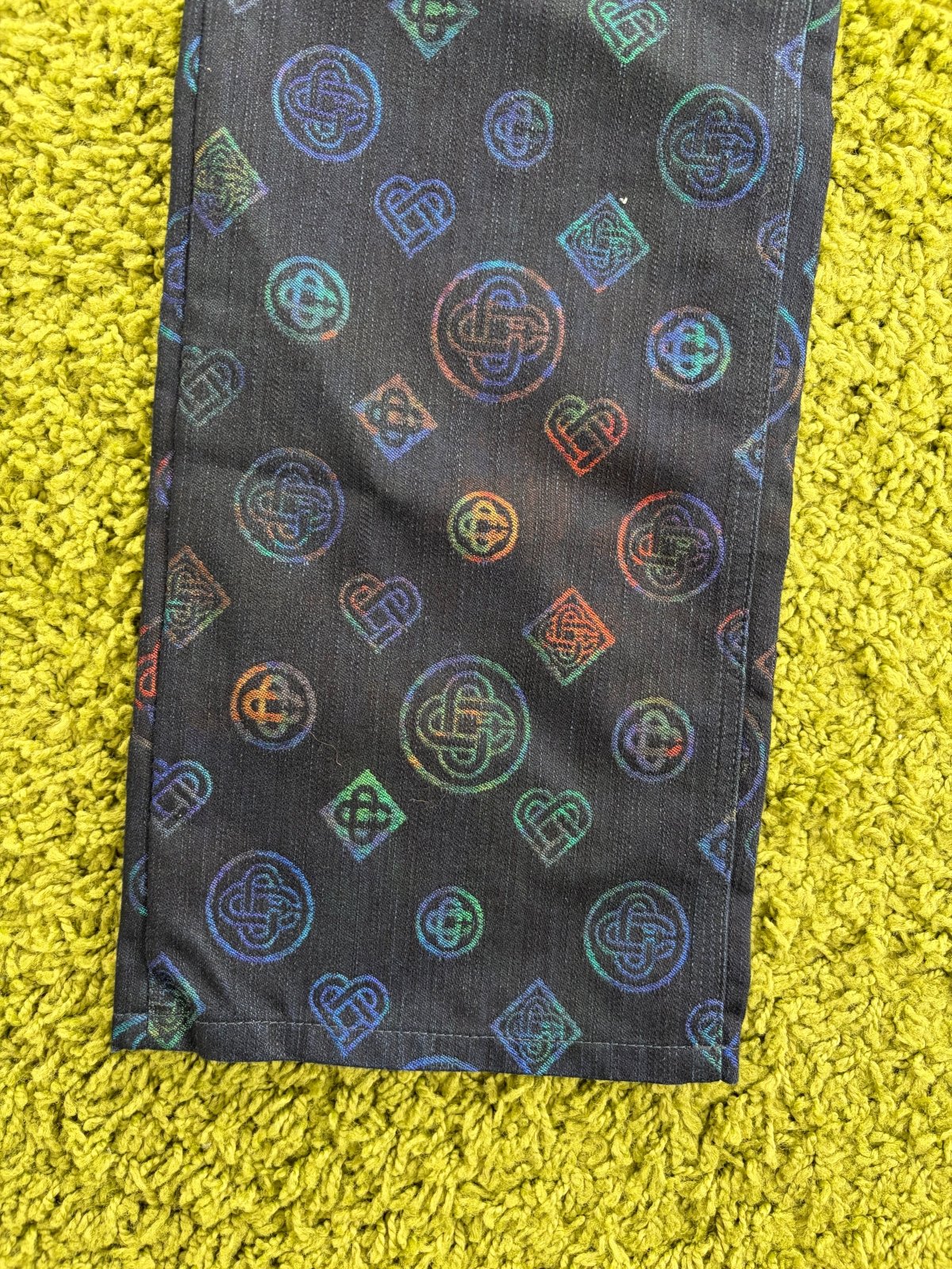 Jeans Casablanca Heatmap Monogram In Denim Multicolor 30 - Second Hand Di Fiore