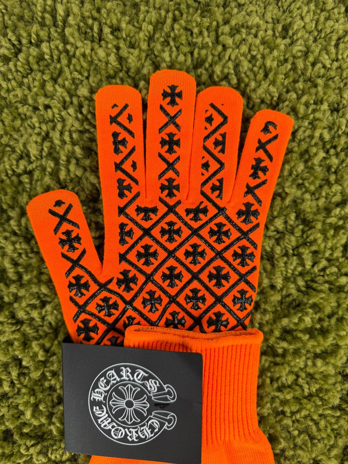Guanti Chromehearts Arancioni L - Second Hand Di Fiore