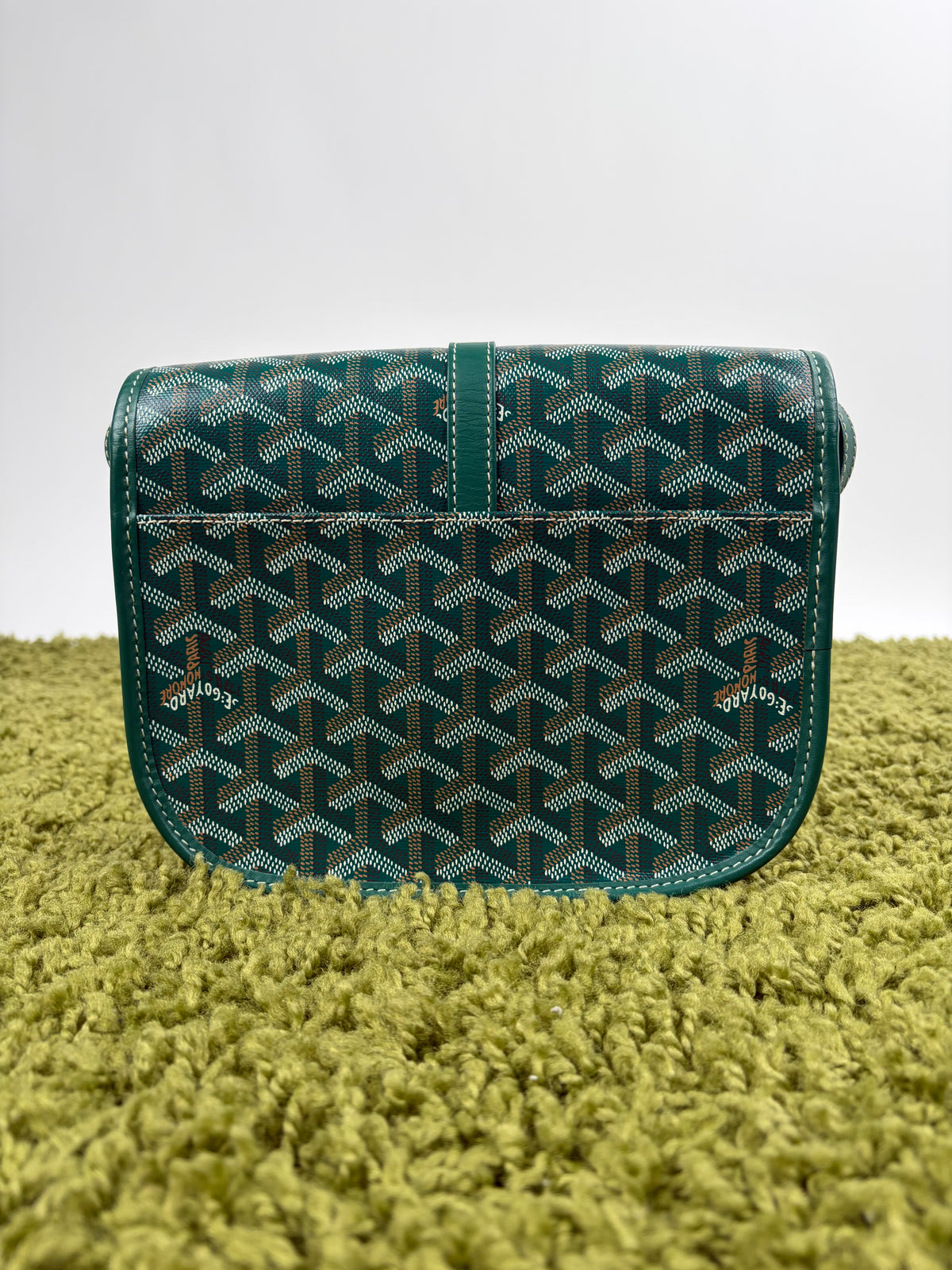 Borsa Goyard Belvedere PM in tela Goyardine Verde