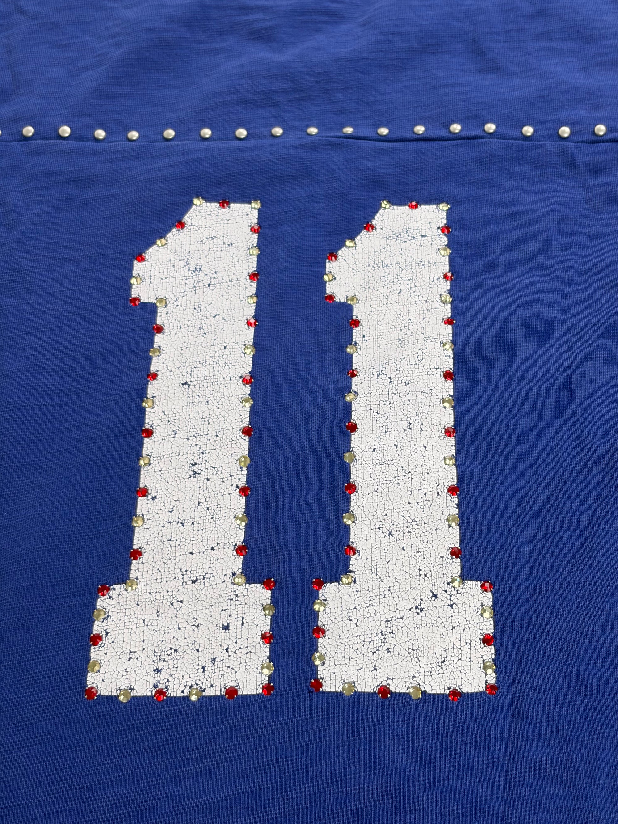 T shirt Supreme Size L blu rossa e bianca