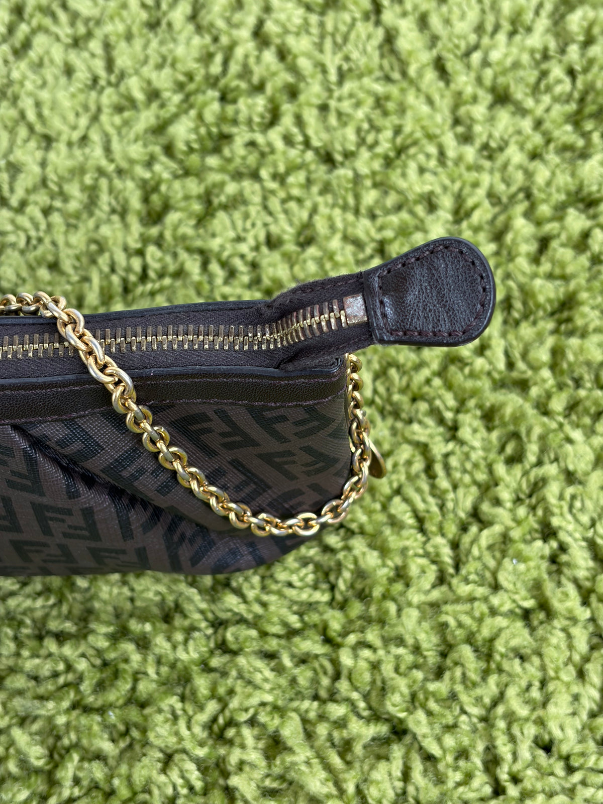 Borsa Fendi Baguette in tela Marrone