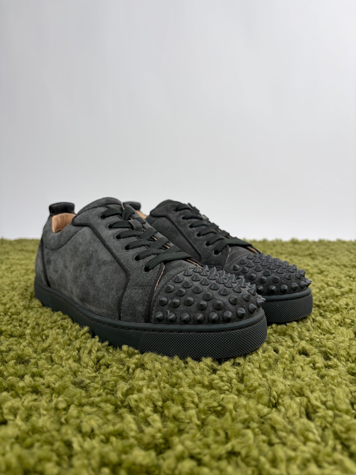 Christian Louboutin Spikes Low Verde 41 - Second Hand Di Fiore