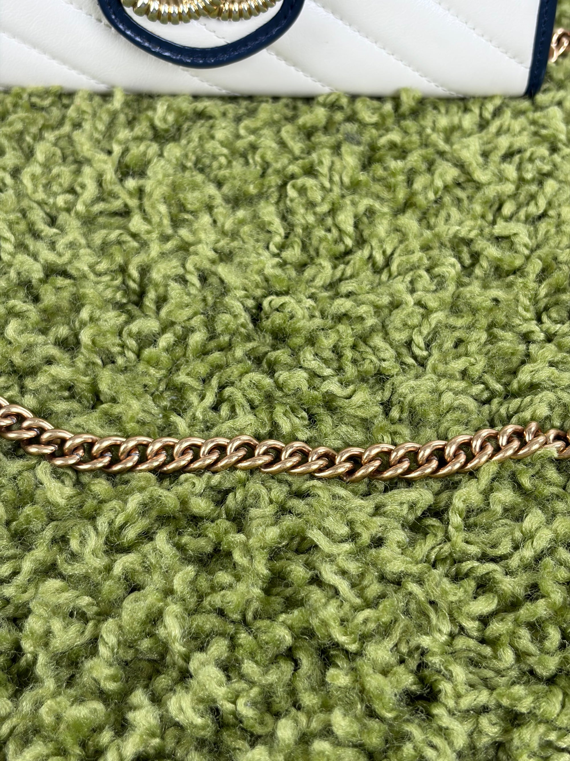 Borsa Gucci panna e blu