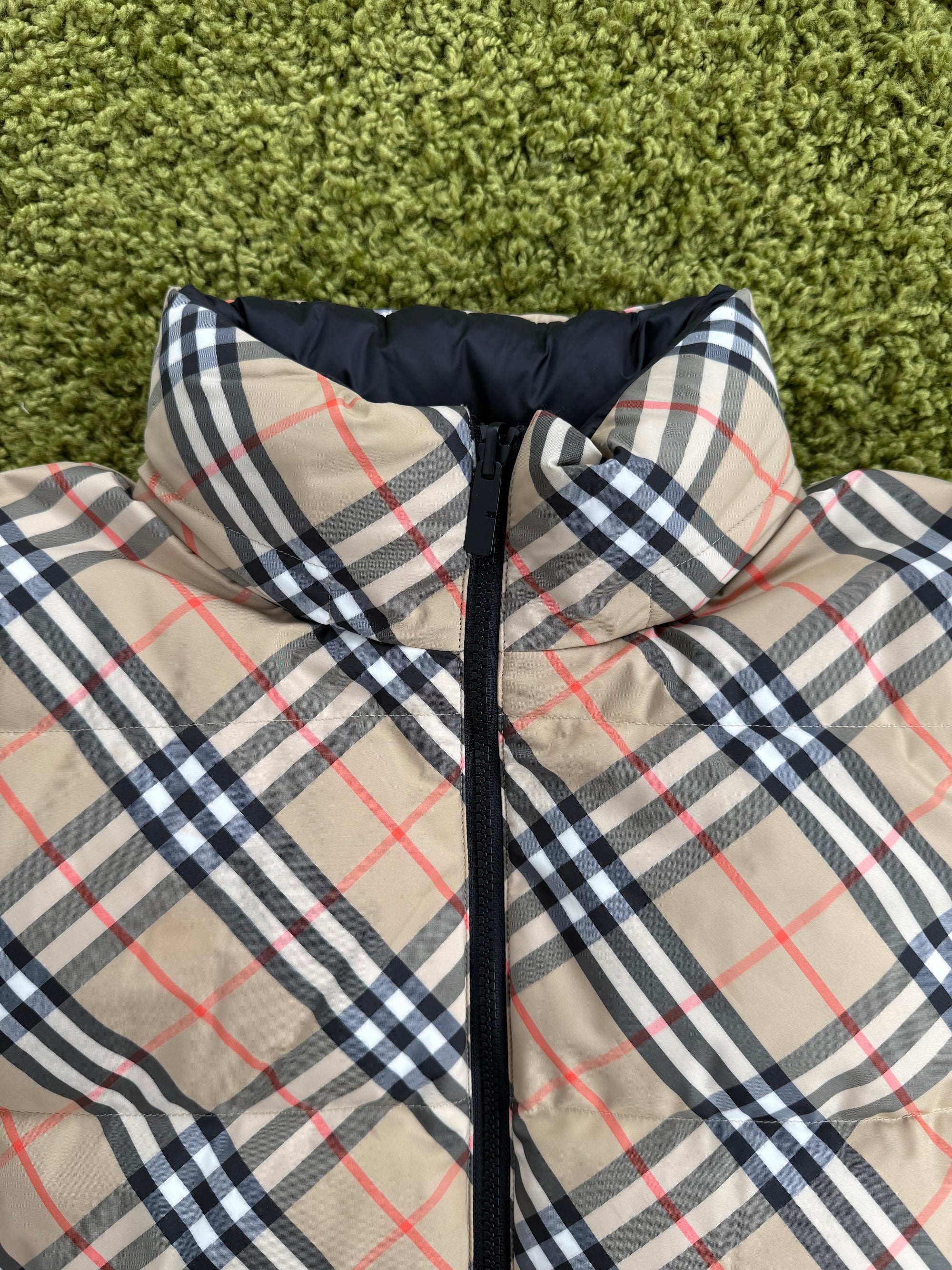 Piumino Ambleside Check Burberry Beige Nero L