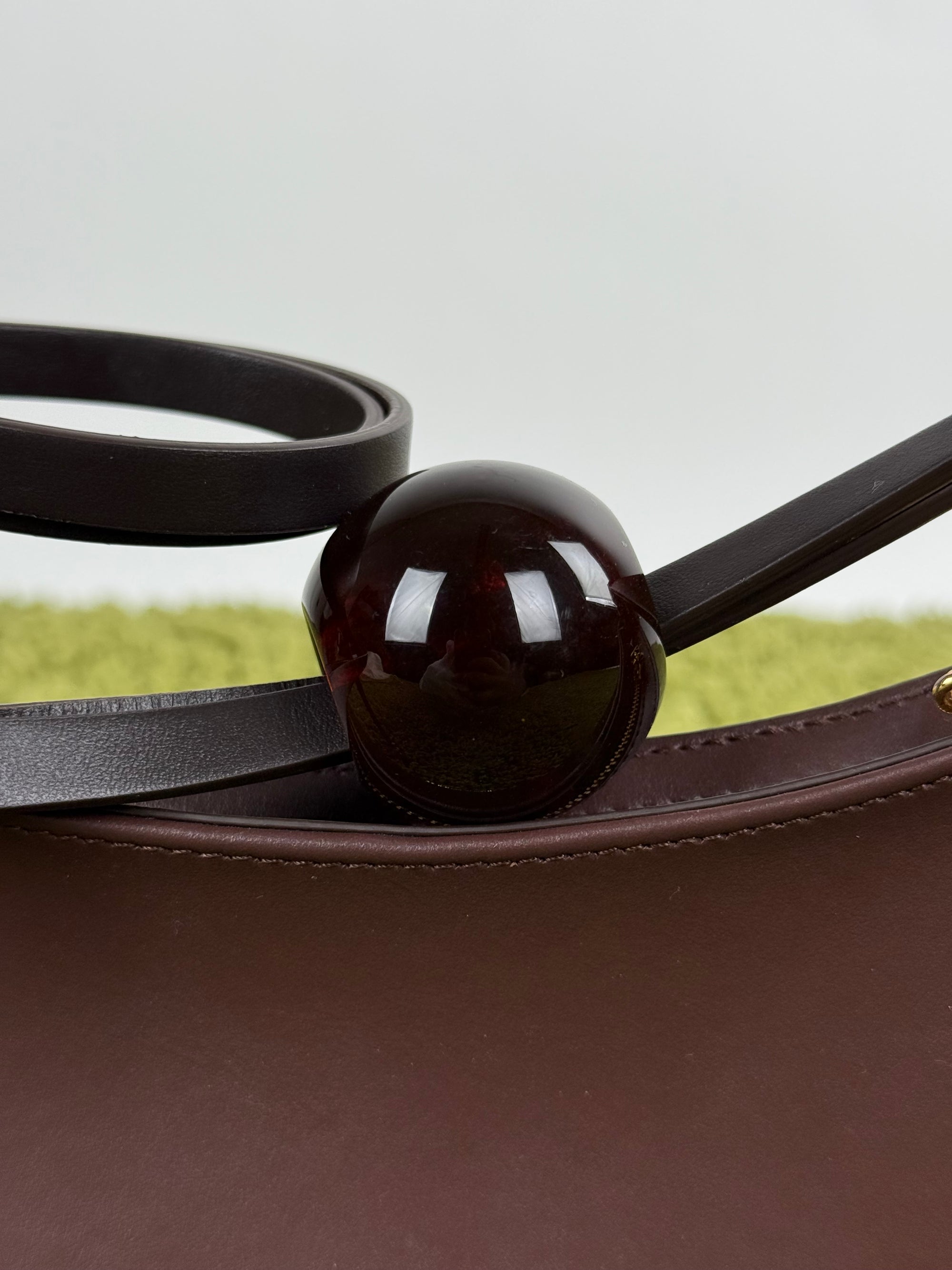 Borsa La Bisou Perle Jacquemus Marrone
