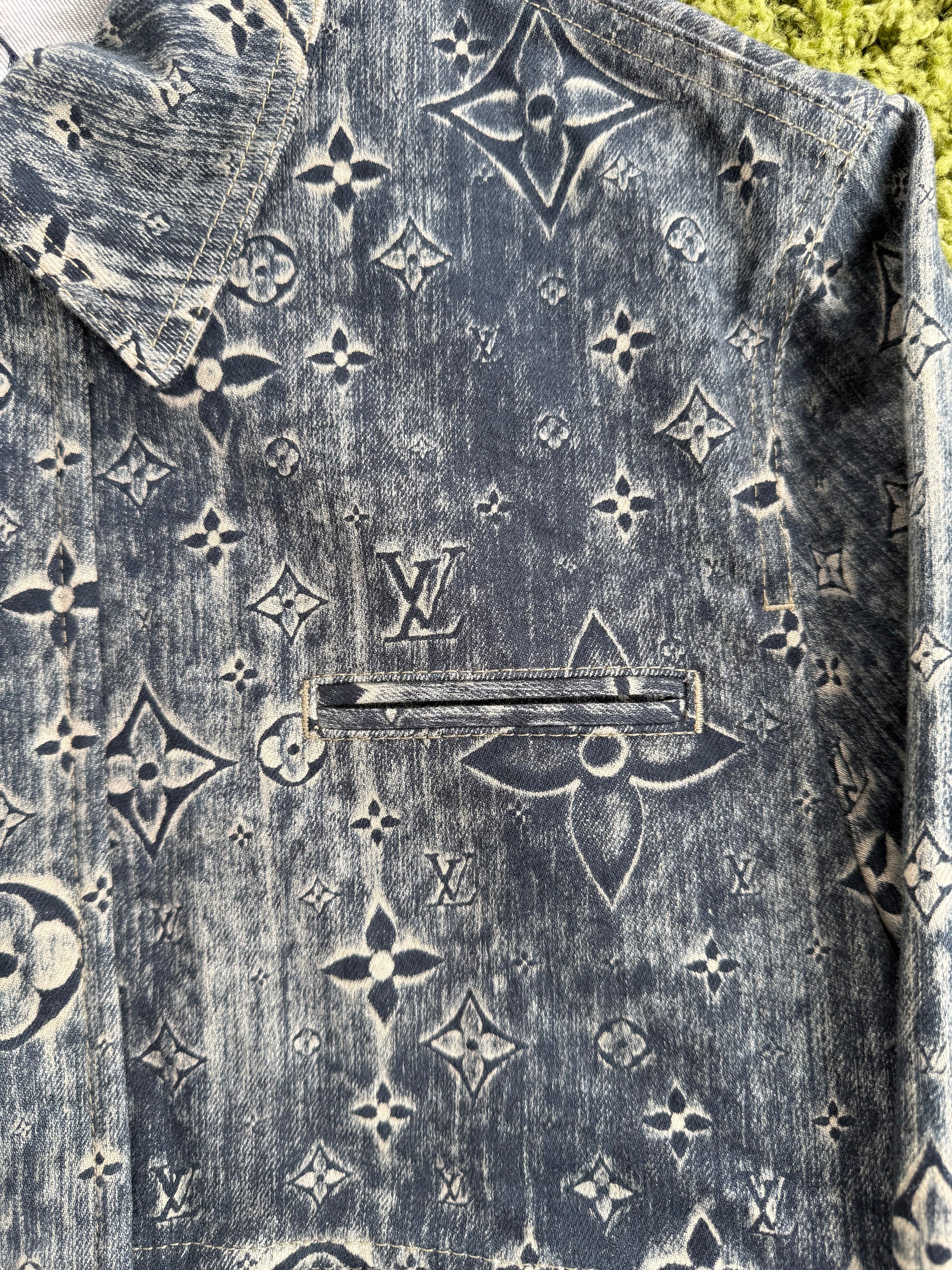 Giacca Monogram in denim Louis Vuitton 50