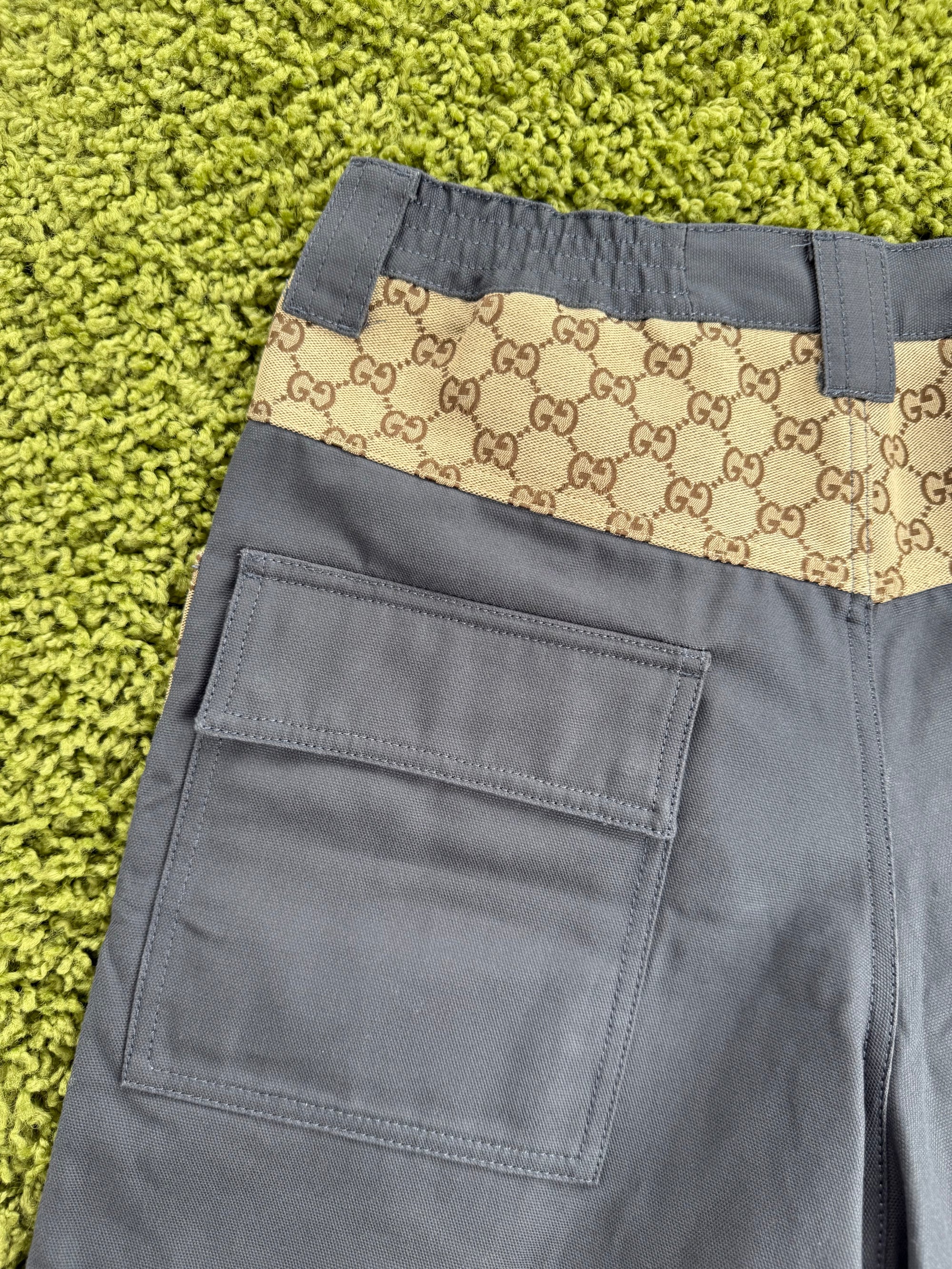Pantaloncino Canvas Cargo Gucci Grigio 46
